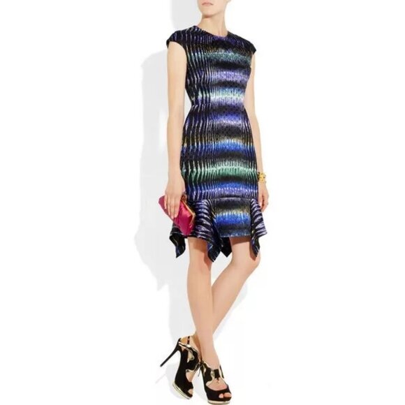 Peter Pilotto Digitally Printed Silk Dress ALT ASO Blair Waldorf - Picture 2 of 8